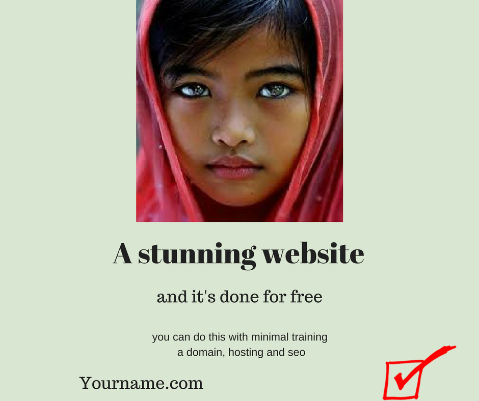 Make free website look stunning