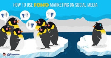 Is fomo real, image of penguines ignoring one.